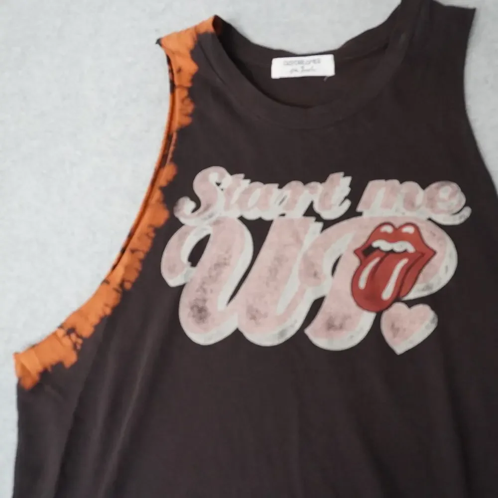 Free People x Daydreamer Rolling Stones Start Me Up Tank Top Large